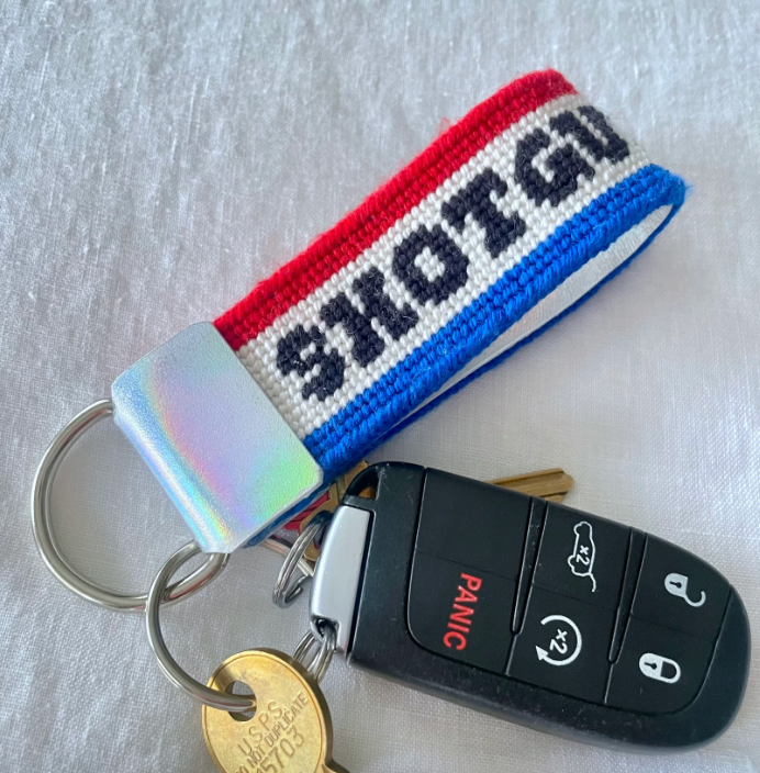 Shotgun Rider Keychain Canvas