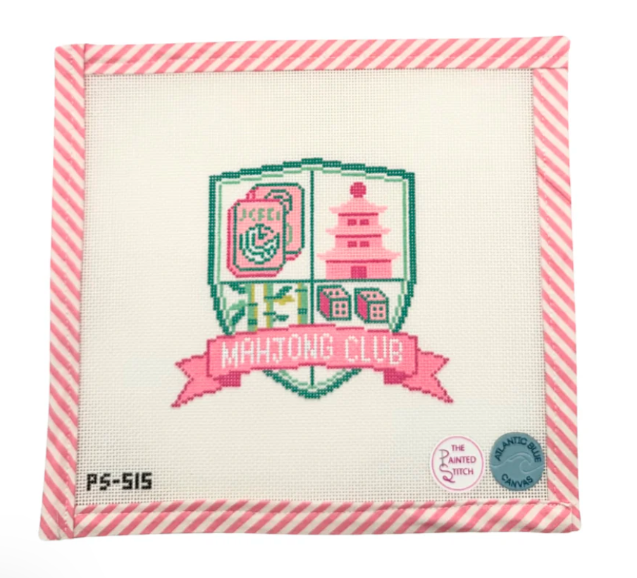 Mahjong Club Crest Canvas