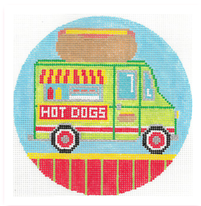 Hot Dog Food Truck Canvas