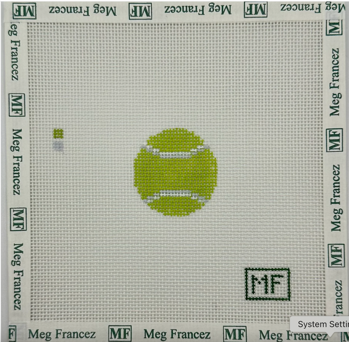 Tennis Ball Mini Canvas
