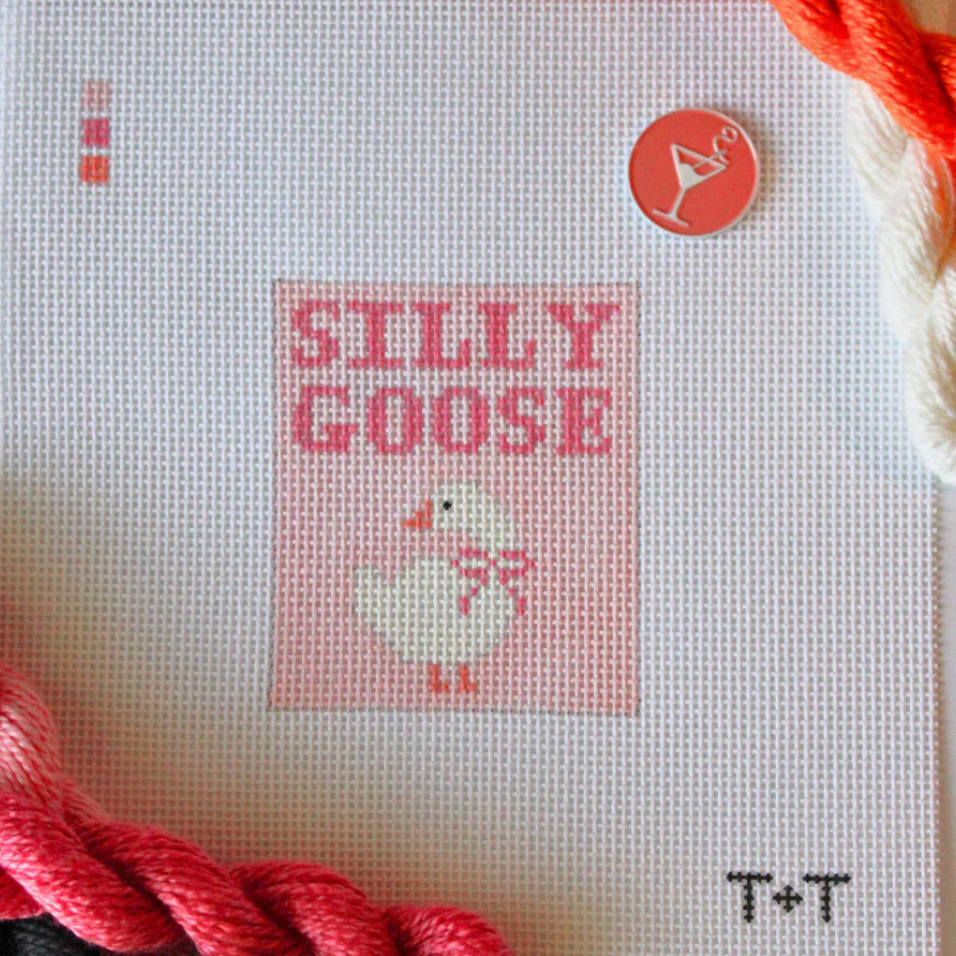 Pink Silly Goose Canvas