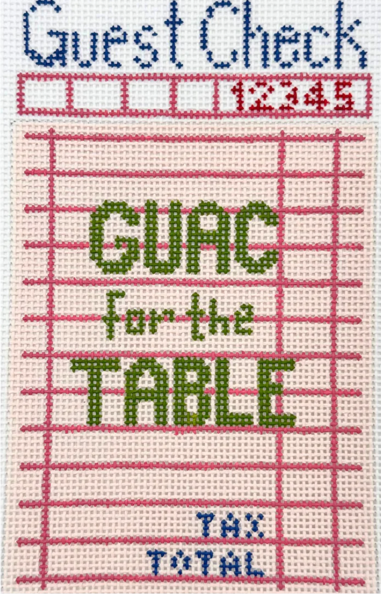 Guac for the Table Guest Check Canvas