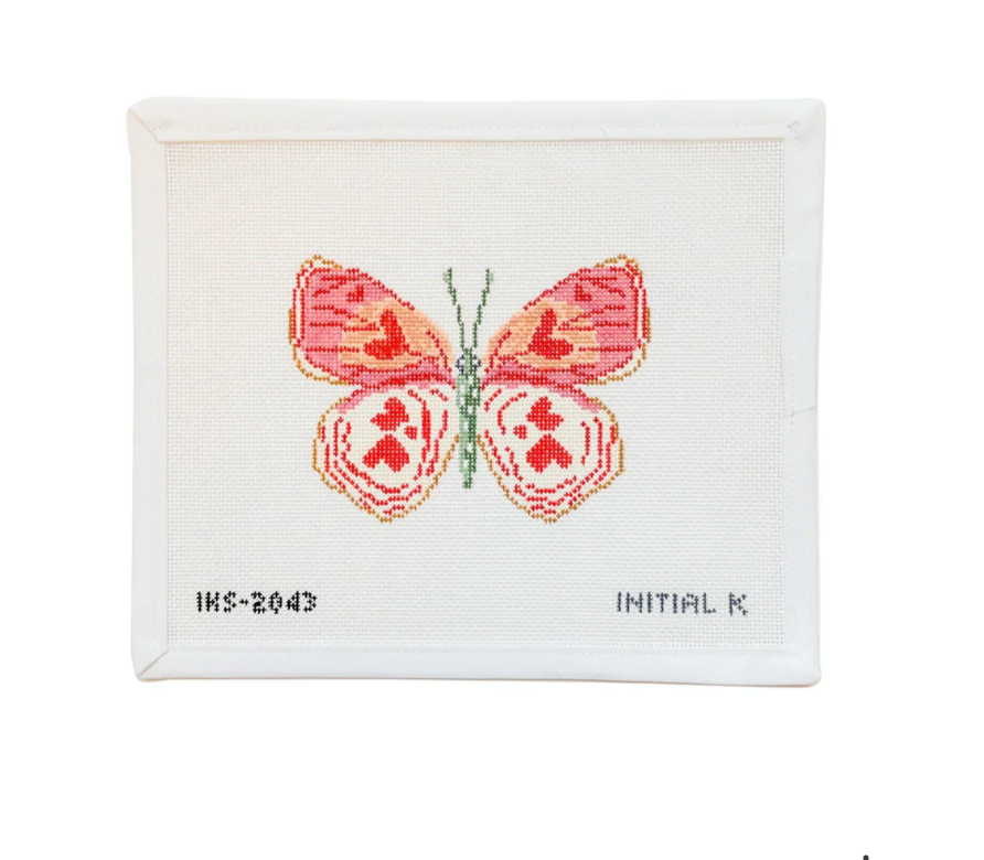 Valentine Butterfly Ornament Canvas
