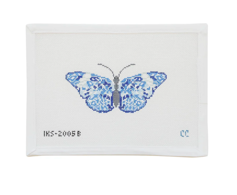 Chinoiserie Butterfly Ornament Canvas