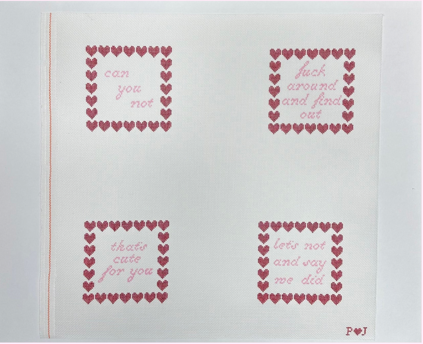 Love Letter Coaster Set Canvas