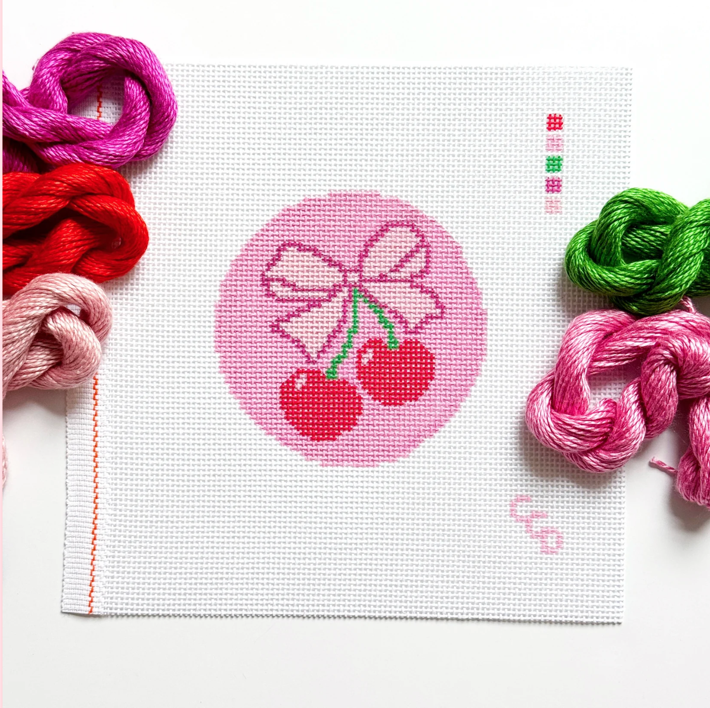 Cherry Bow Canvas