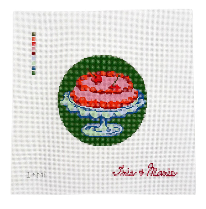 Groovy Cherry Cake Canvas