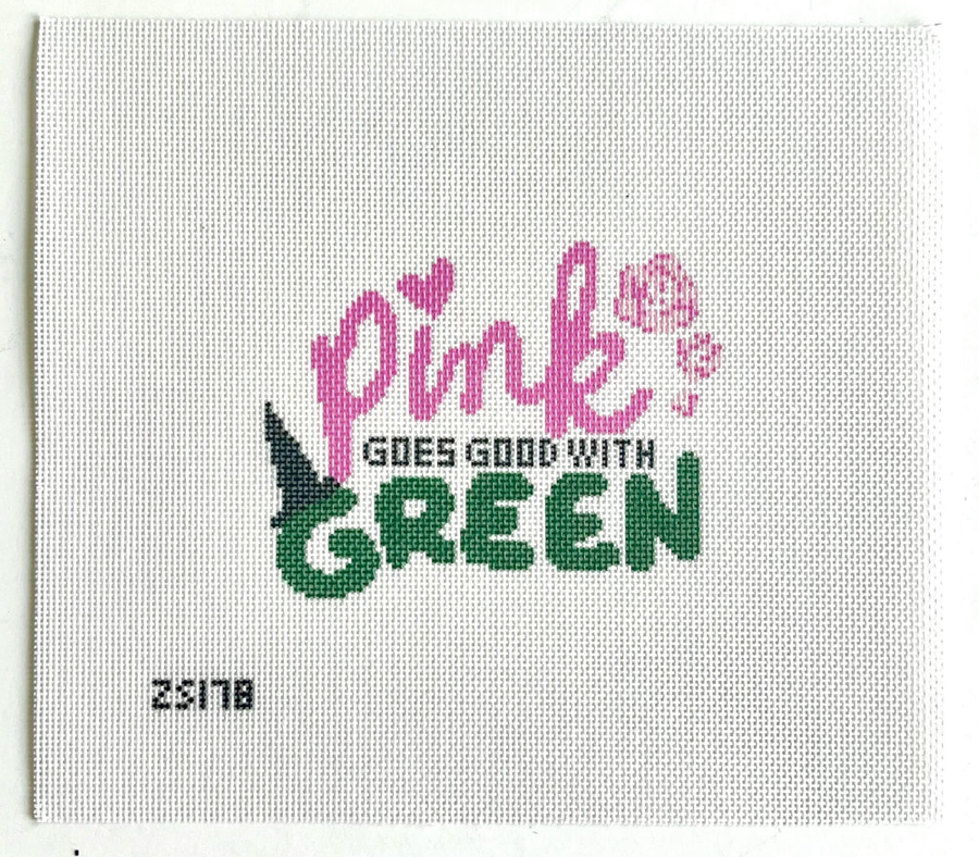 Pink Goes Good with Green Canvas