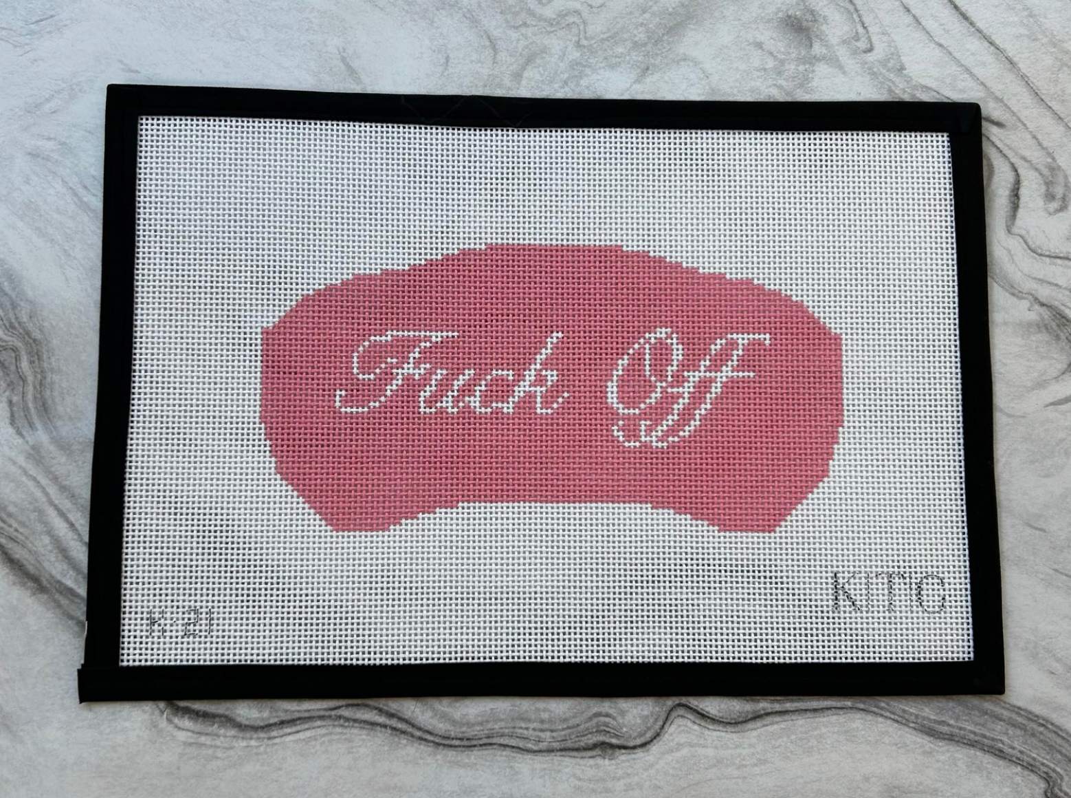 F Off Sleep Mask Canvas