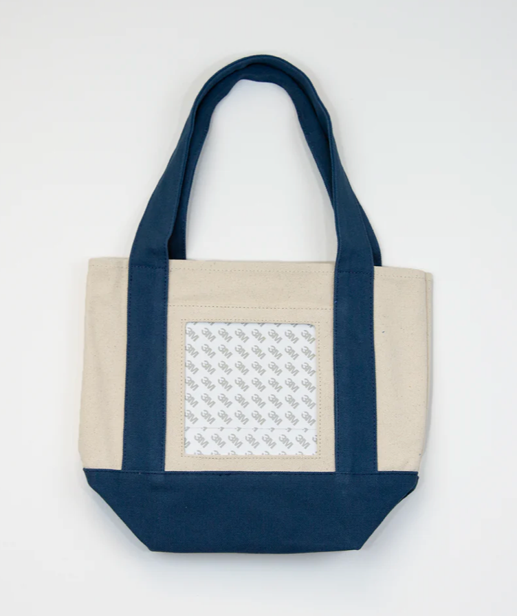 Mini Canvas Tote Bag with Insert 5"x5"