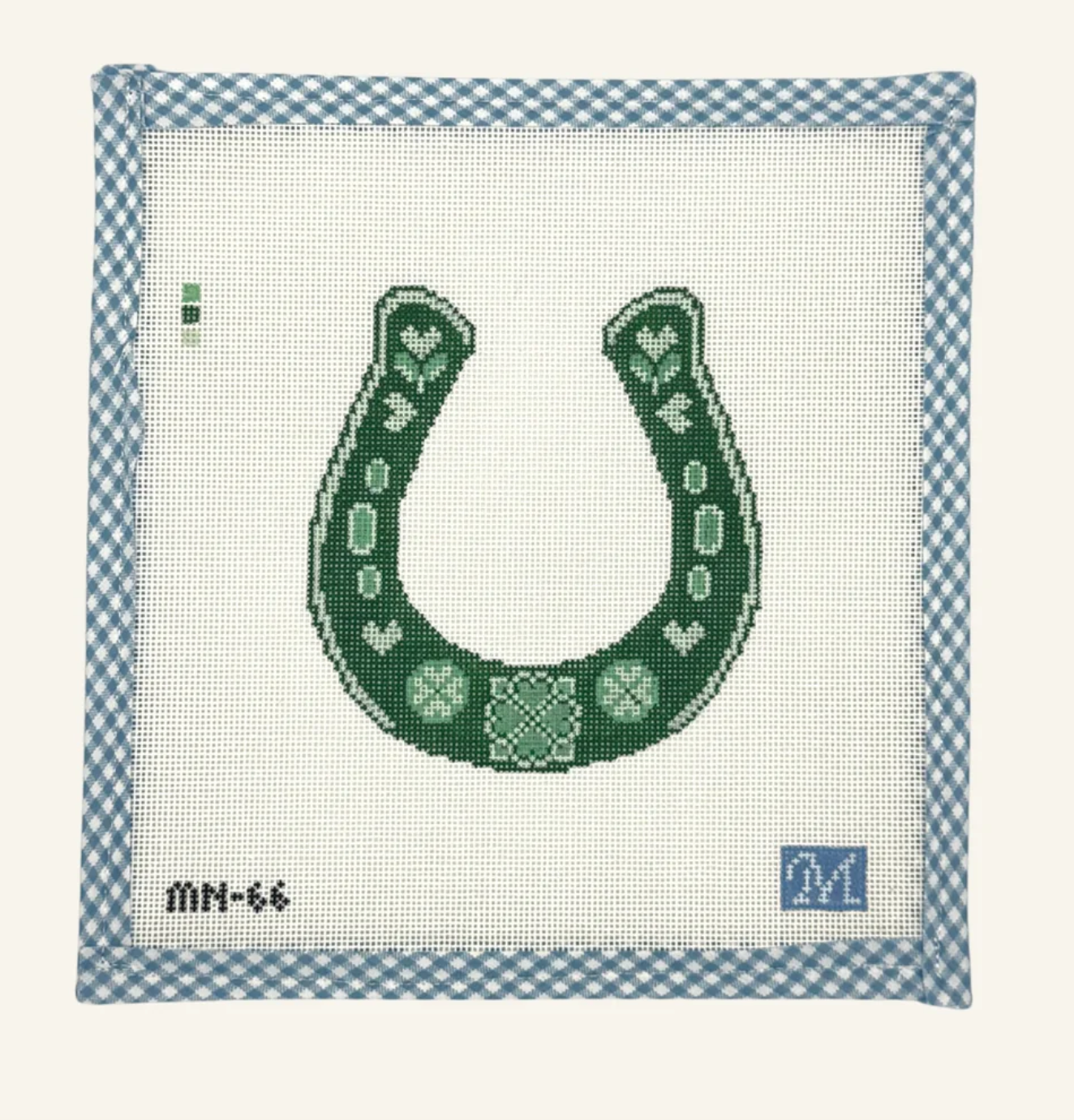 Green Horseshoe Canvas