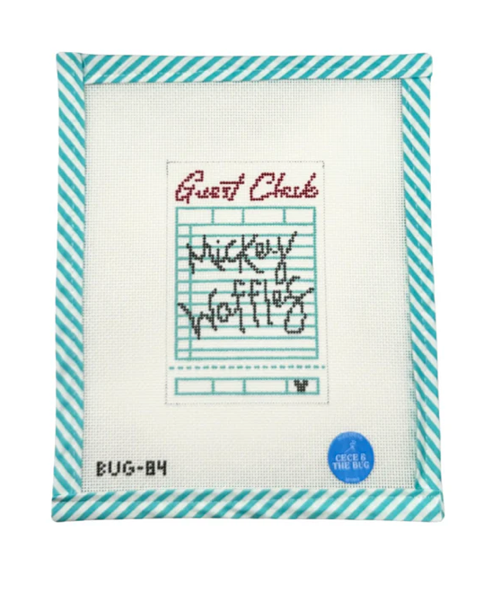 Mickey Waffles Guest Check Canvas