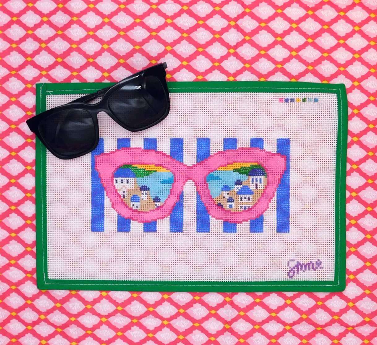 Greece Glasses Canvas
