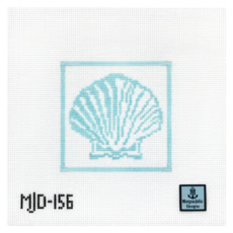 Shimmering Scallop Shell Canvas
