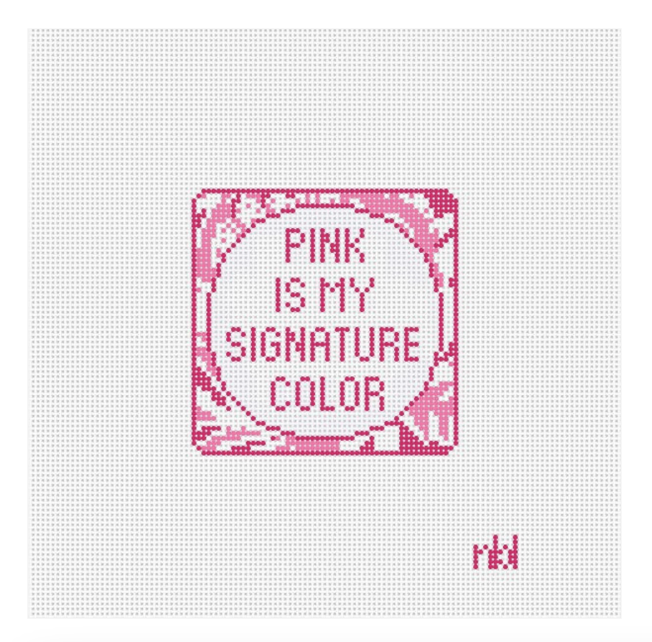 Pink is My Signature Color Canvas
