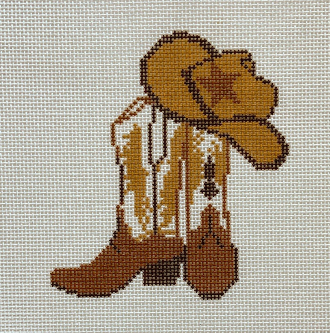 Brown Boots Canvas