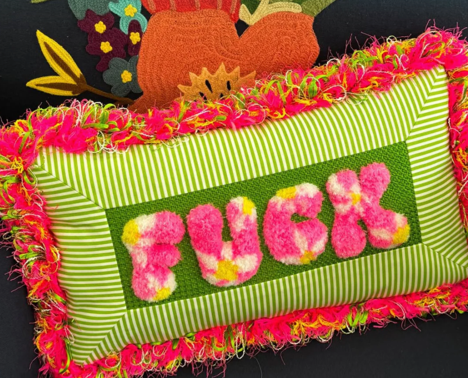 FUCK Floral Canvas