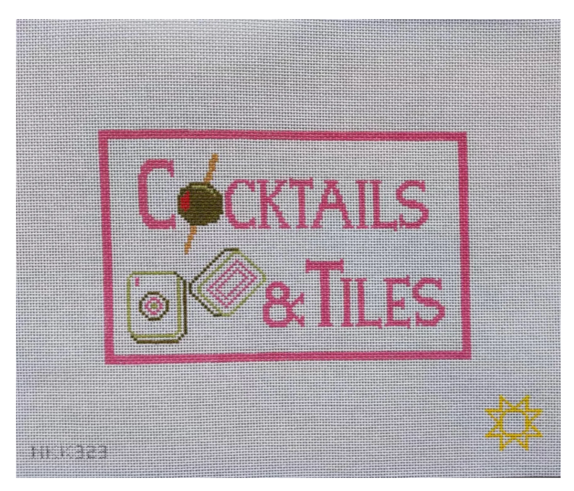 Cocktails + Tiles Canvas