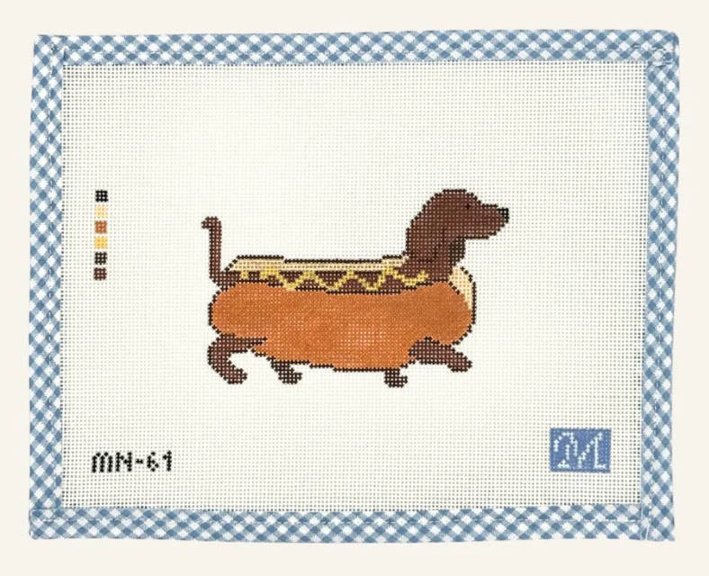 Hot Dog Weenie Dog Canvas