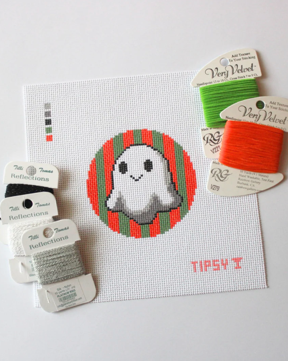 Ghost Round Canvas