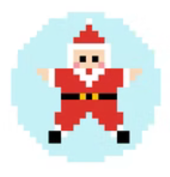 Santa Star Canvas