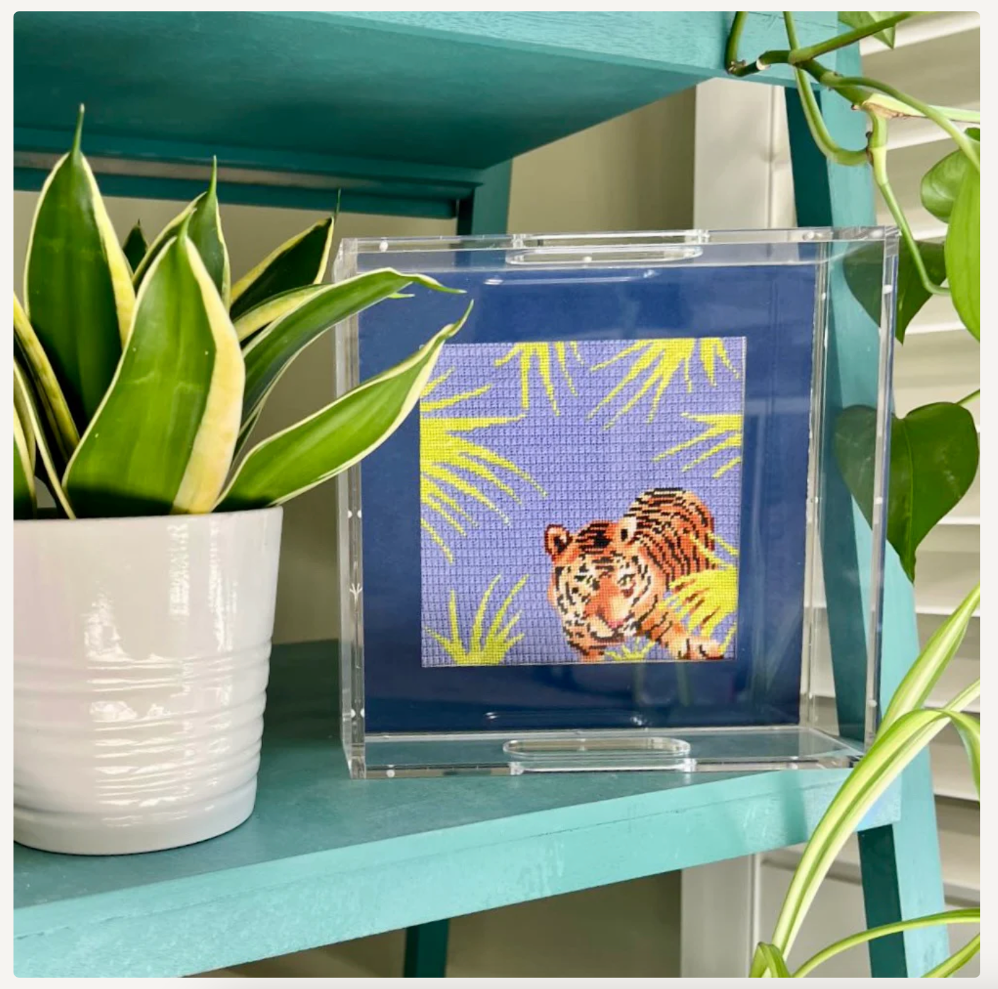 Tiger Crouching Canvas