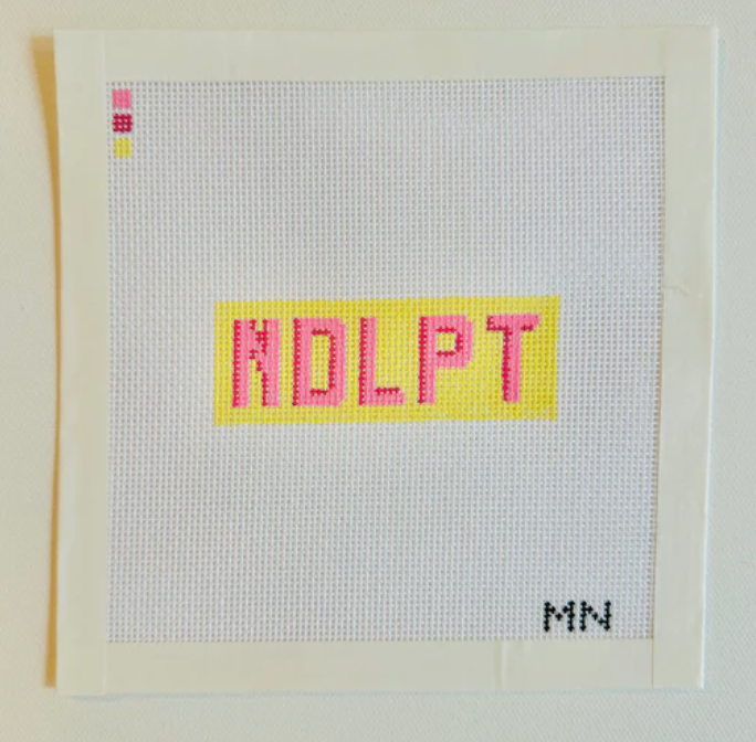 NDLPT Block Letters Mini Canvas