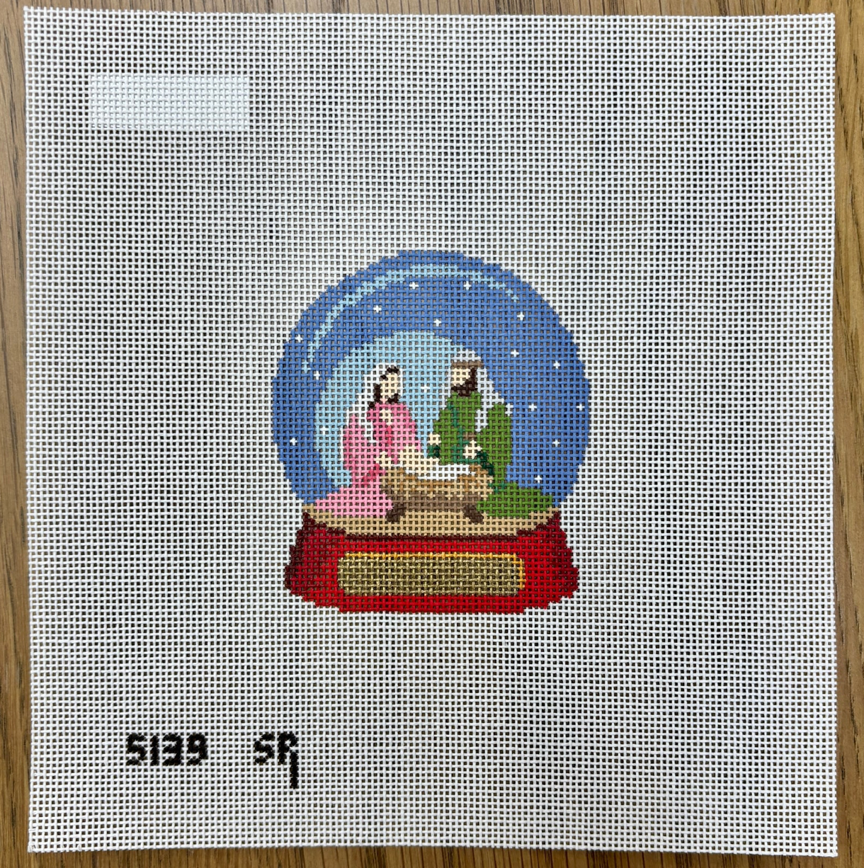 Nativity Snow Globe Canvas