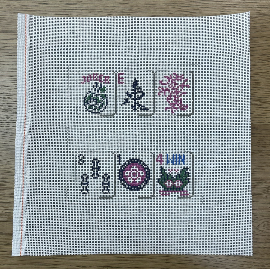Plum Mahjong Canvas
