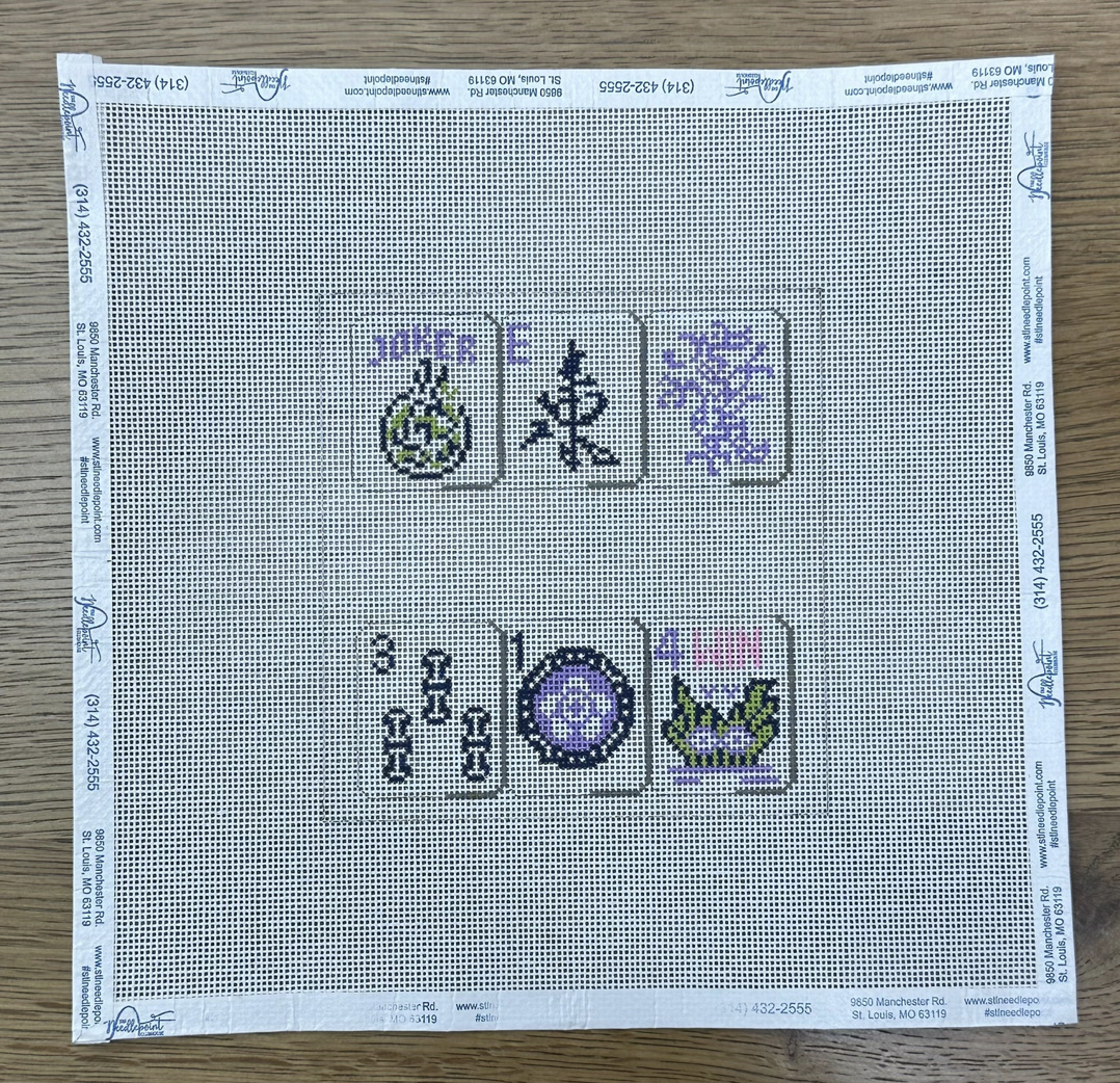 Purple Mahjong Canvas