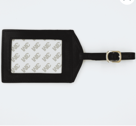 Leather Self Finishing Rectangle Luggage Tag