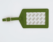 Leather Self Finishing Rectangle Luggage Tag