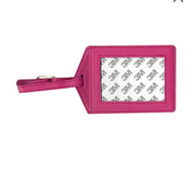 Leather Self Finishing Rectangle Luggage Tag