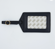 Leather Self Finishing Rectangle Luggage Tag