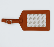 Leather Self Finishing Rectangle Luggage Tag
