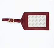 Leather Self Finishing Rectangle Luggage Tag