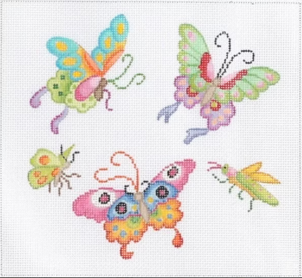 Chinese Butterflies & Bugs Canvas
