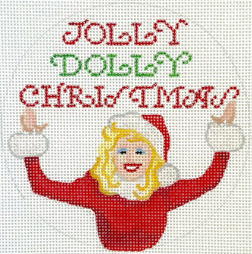 Jolly Dolly Christmas Canvas