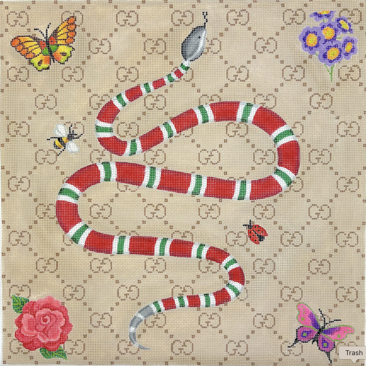 GG-Inspired Snake & Flowers