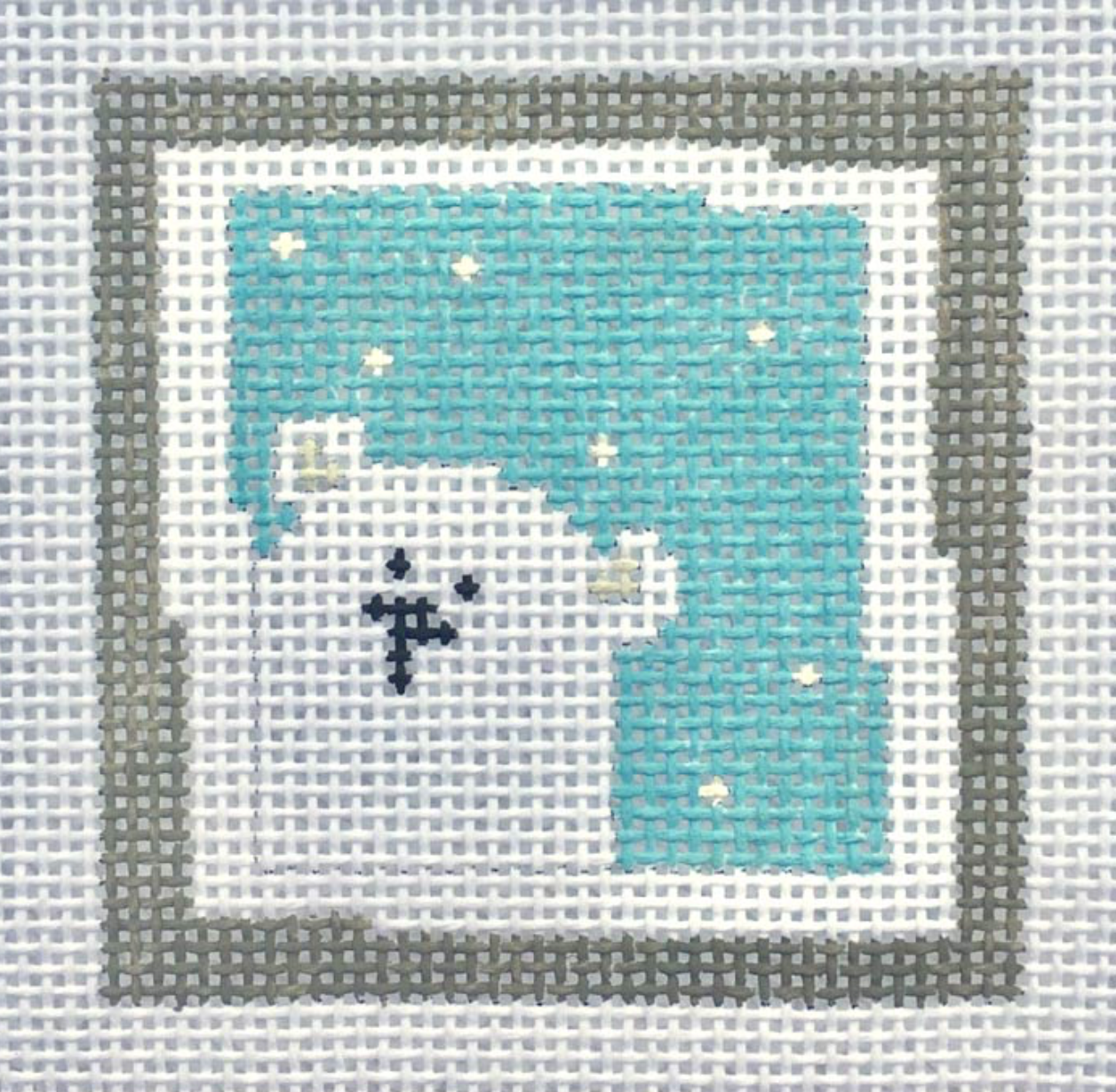 Polar Bear Light Blue Canvas