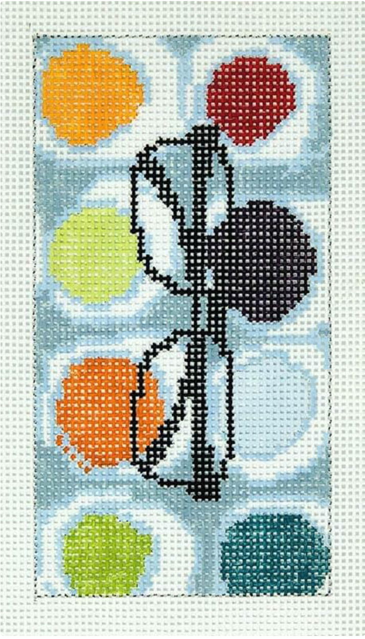 Colored Dot Eyeglass Canvas