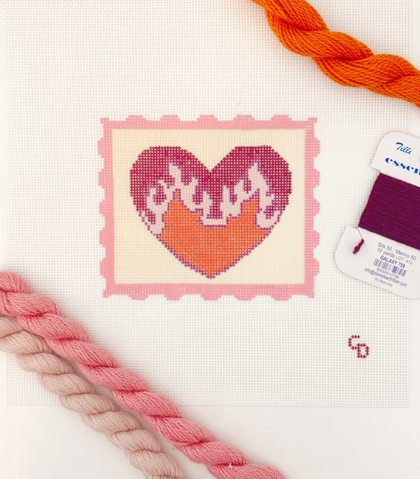 Heart Stamp Canvas