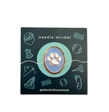 Blue Frame Paw Print Needle Minder