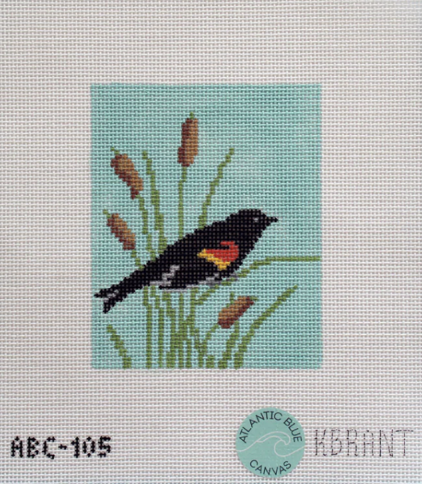 Red Winged Blackbird Canvas