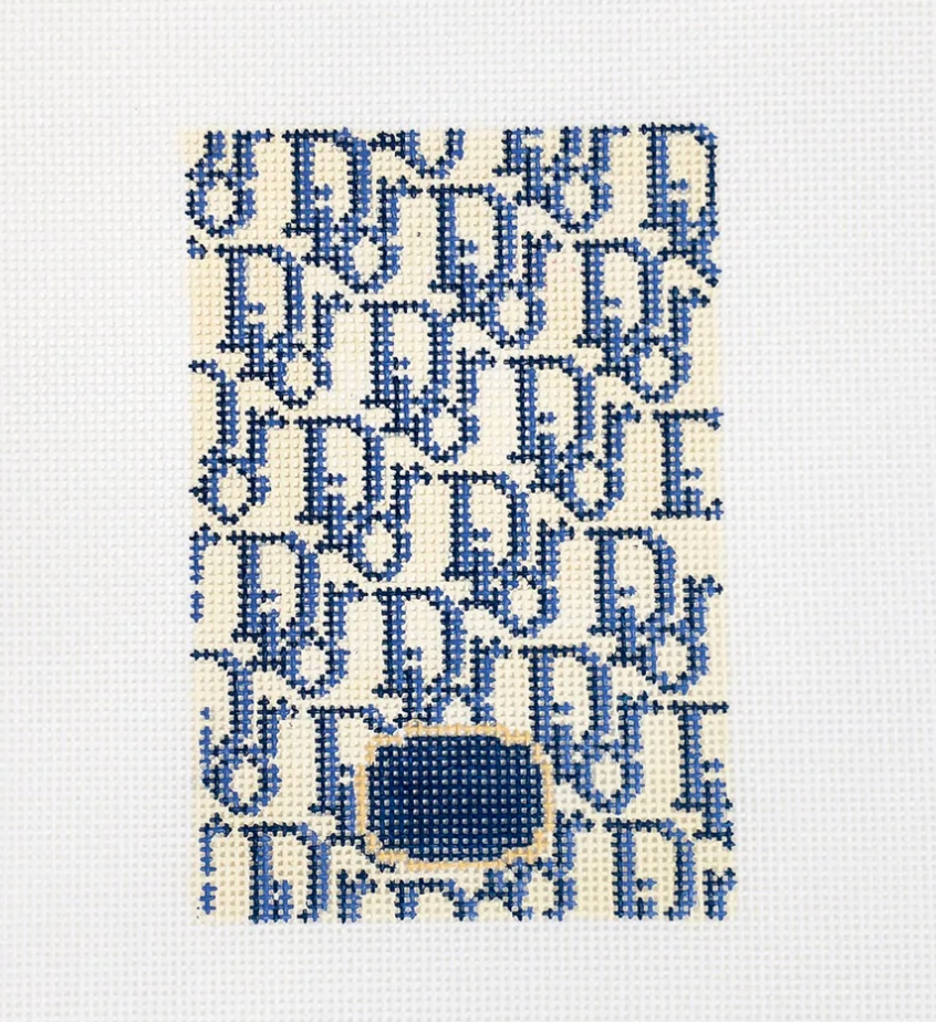 Blue Dior Passport Canvas