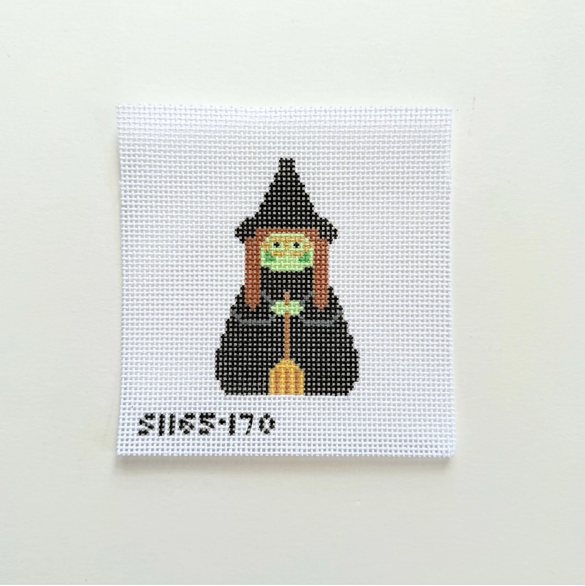 Green Face Witch Angel Canvas
