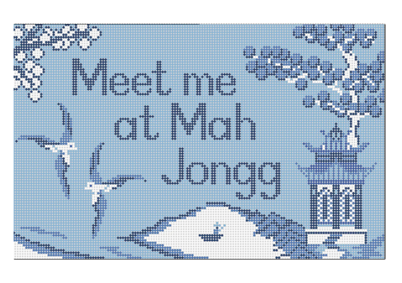 Meet Me at Mah Jongg Canvas