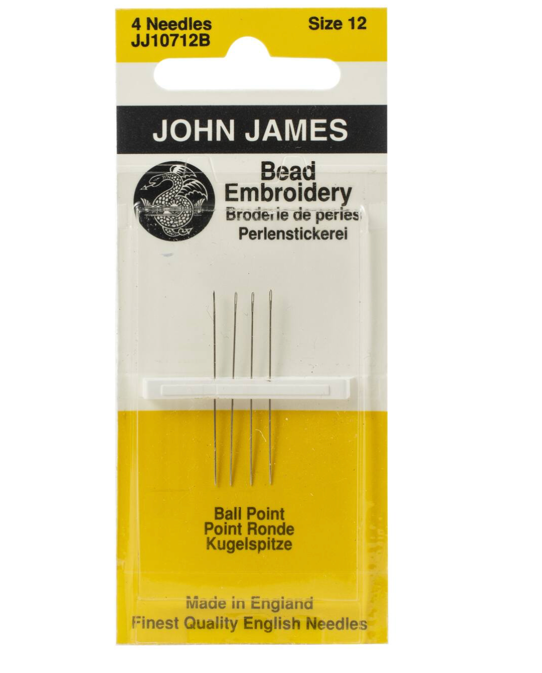 Size 12 Beading Needle - John James