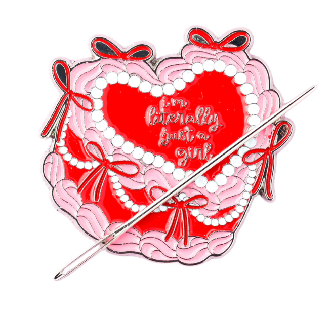 I'm Literally Just a Girl Cake Needle Minder