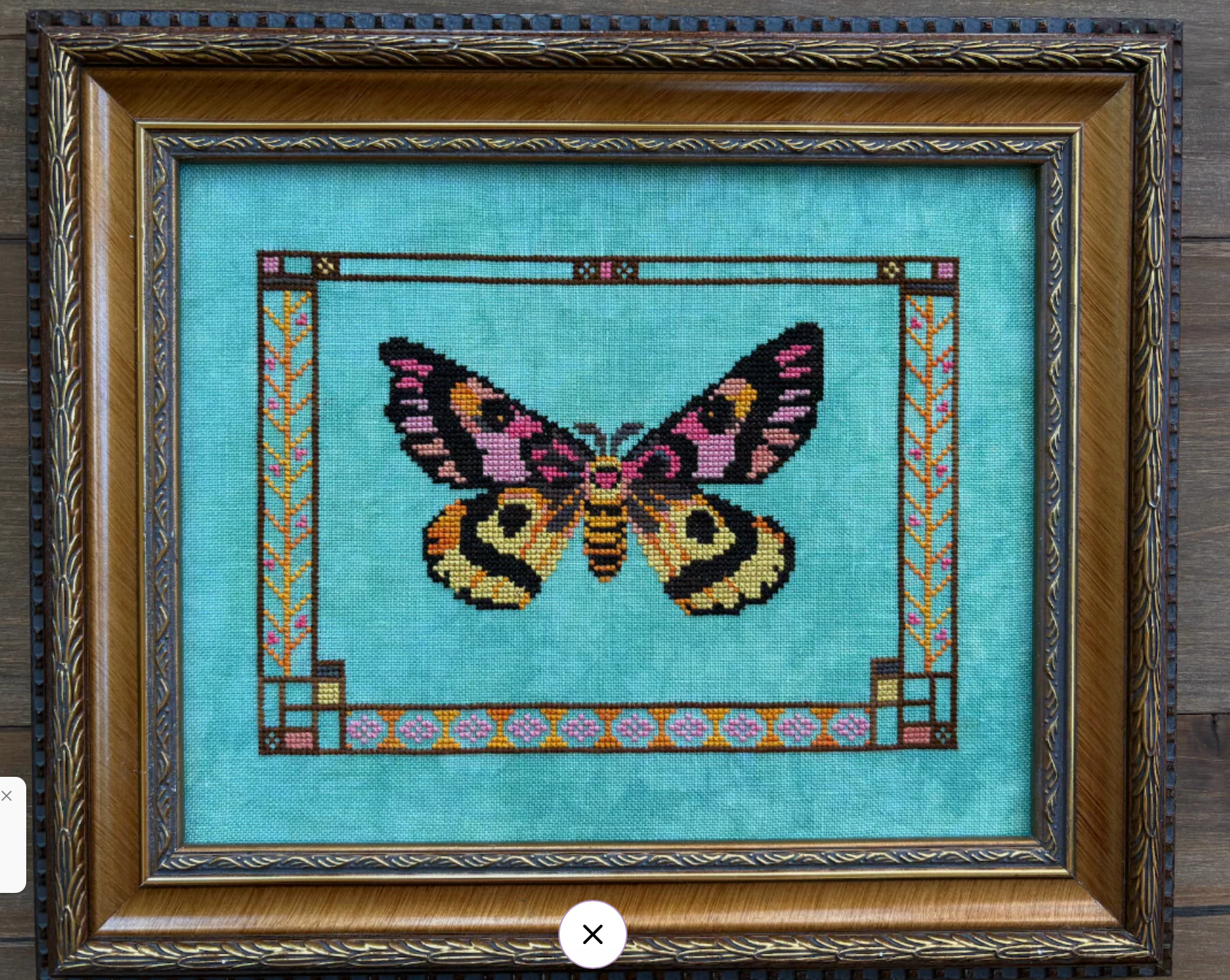 Western Sheep Moth Cross Stitch Pattern